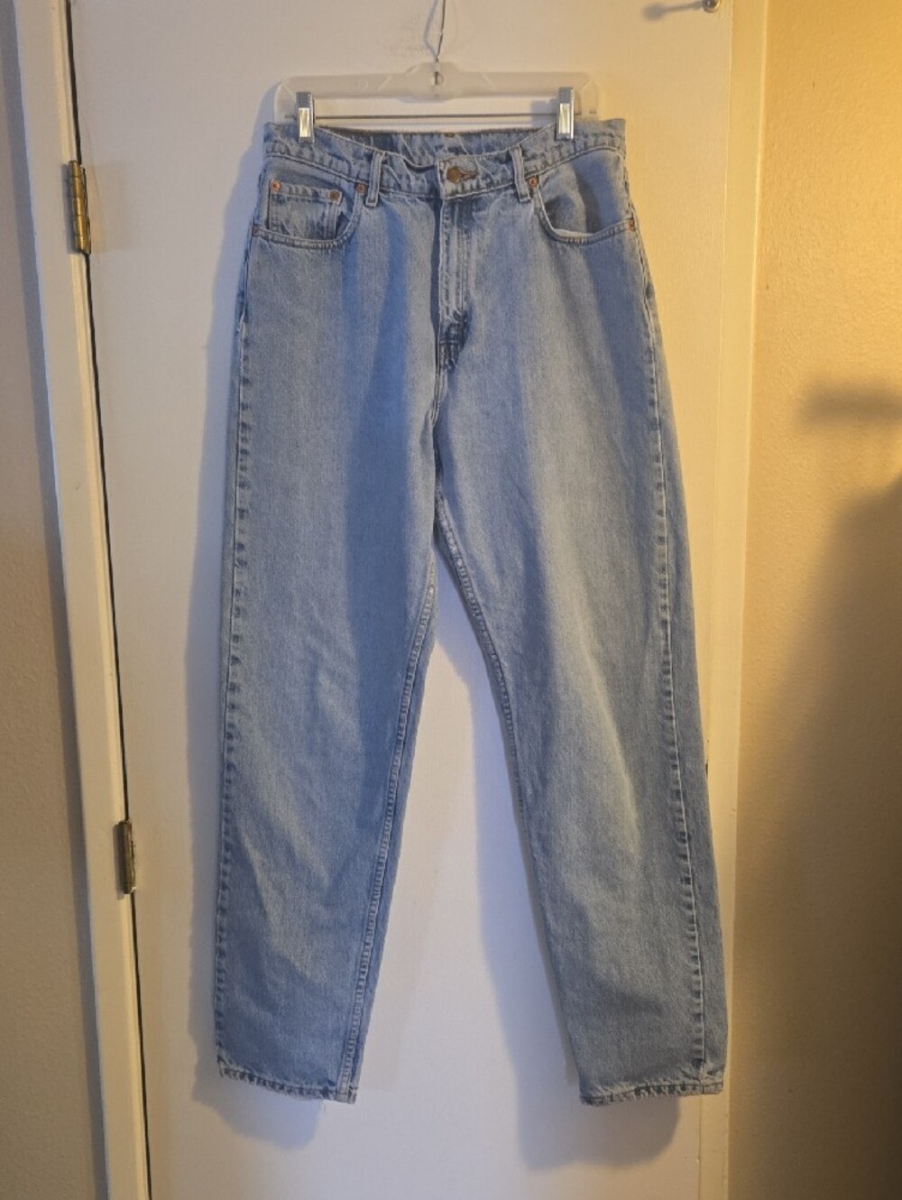 Levi's Light Blue Baggy Straight  Jeans - Picture 3 of 13